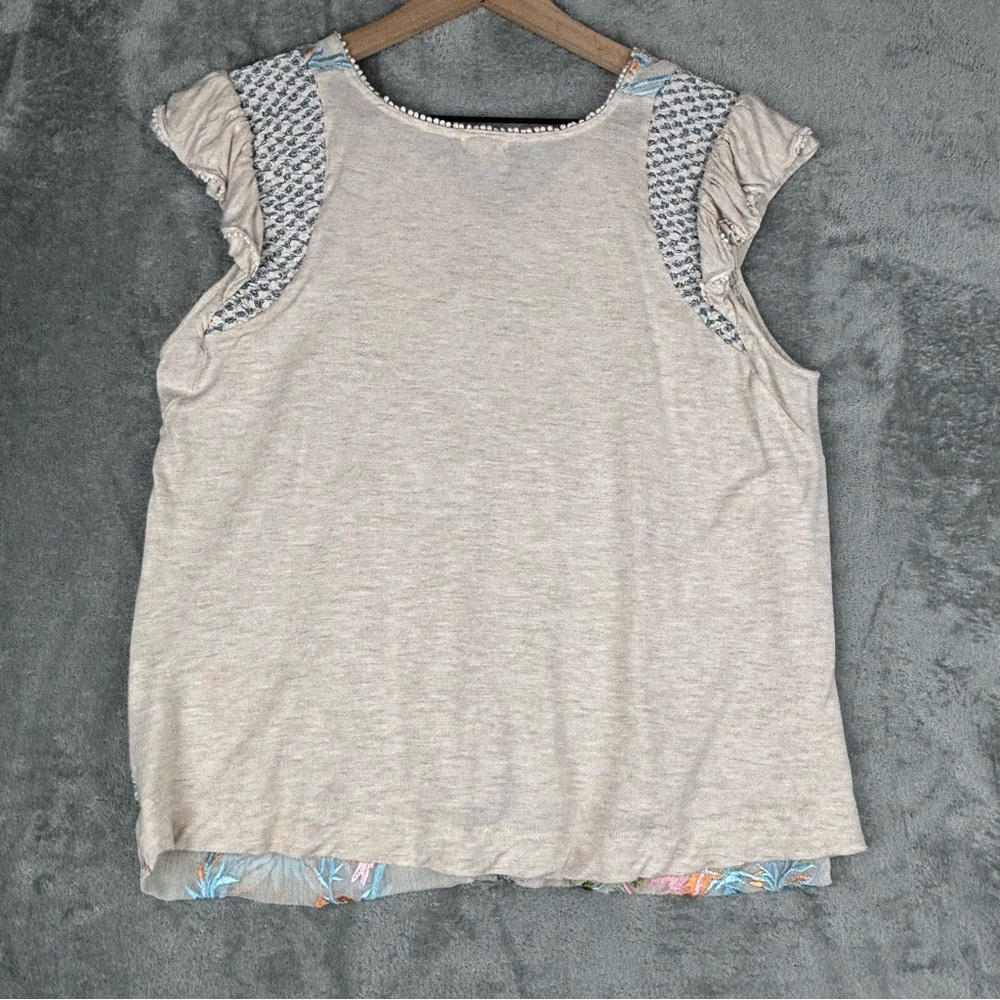 Anthropologie TINY Floral Frieda Embroidered Top Womens Large - Picture 12 of 12